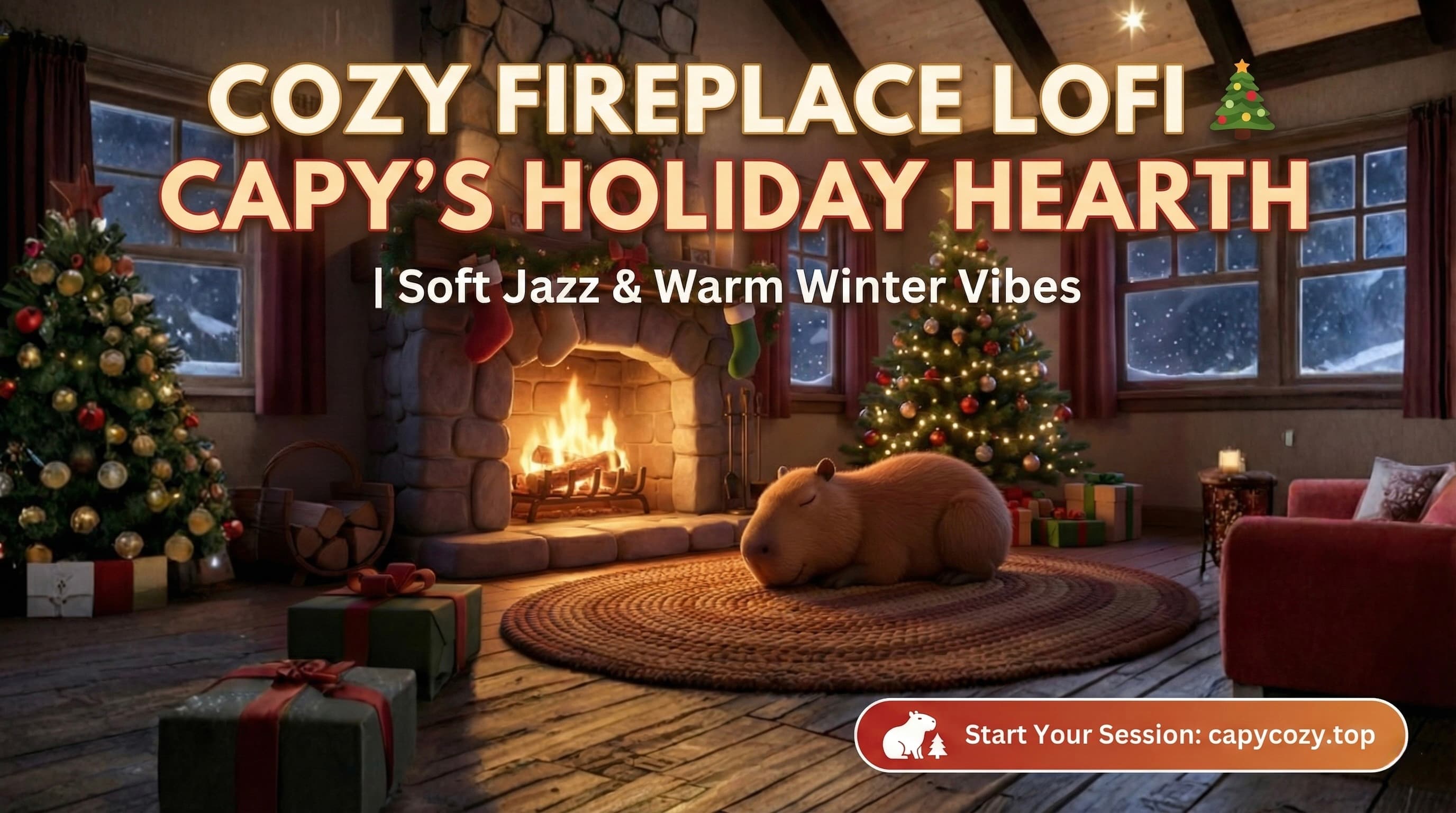 Mùa đông không lạnh bên lò sưởi cùng Capy’s Holiday Hearth