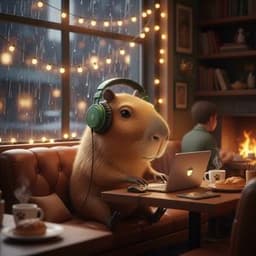 Deep Work Cafe Rain cover art